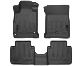 Husky Liners WeatherBeater Floor Liners Black Front & 2nd Row 13-15 Honda Accord