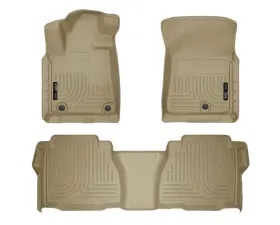 Husky Liners WeatherBeater Floor Liners Tan for 10-11 Tundra Dbl/CrewMax