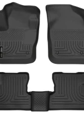 Husky Liners WeatherBeater Floor Liners Front & 2nd Row Black 10-13 Mazda 3                                     - 98631 - Image 3