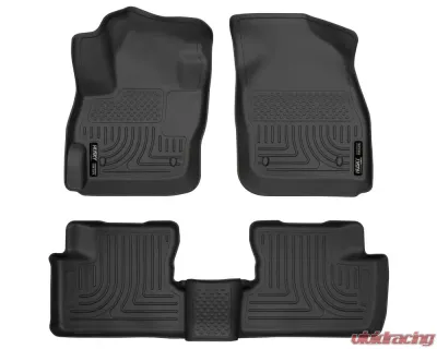 Husky Liners WeatherBeater Floor Liners Front & 2nd Row Black 10-13 Mazda 3 - 98631