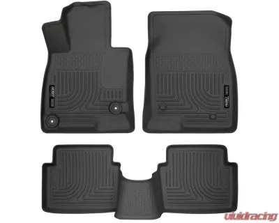 Husky Liners WeatherBeater Floor Liners Black for 14-16 Mazda 3 Front & 2nd Row - 98651