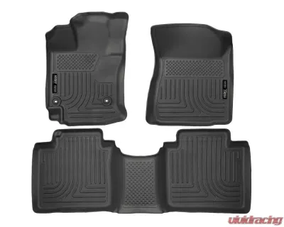 Husky Liners WeatherBeater Floor Liners Front & 2nd Row 2015 Venza Black - 98661