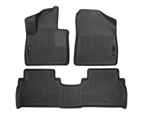 Husky Liners WeatherBeater Floor Liners Front & 2nd Row 2016 Kia Sorento - Black