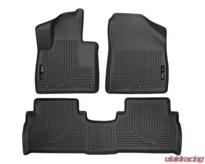 Husky Liners WeatherBeater Floor Liners Front & 2nd Row 2016 Kia Sorento - Black - 98691