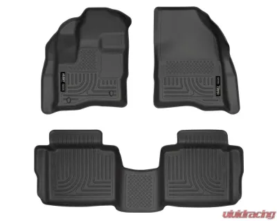 Husky Liners WeatherBeater Floor Liners Black for 10-15 Ford Taurus Front & 2nd Row - 98701