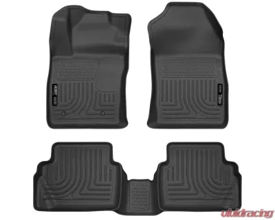 Husky Liners WeatherBeater Floor Liners Black for 11-15 Ford Fiesta Front & 2nd Row - 98751