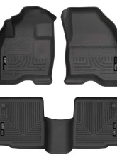 Husky Liners WeatherBeater Floor Liners Black for 11-14 Ford Explorer Front & 2nd Row                                     - 98761 - Image 3