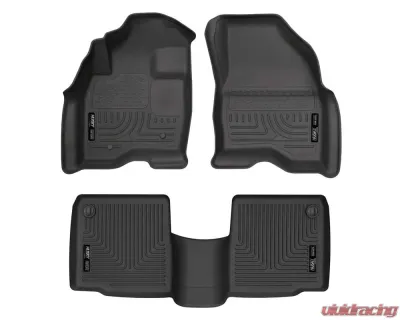 Husky Liners WeatherBeater Floor Liners Black for 11-14 Ford Explorer Front & 2nd Row - 98761