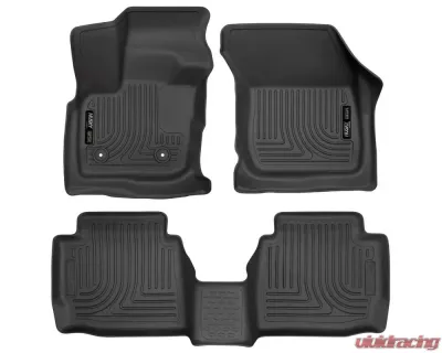 Husky Liners Front & 2nd Seat Floor Liners Black for 17-18 Ford Fusion, MKZ - 98791