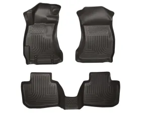 Husky Liners WeatherBeater Floor Liners Black Front & 2nd Row 10-12 Subaru Legacy/Outback