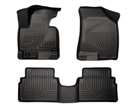 Husky Liners WeatherBeater Floor Liners Front & 2nd Row Black for 11-13 Hyundai Tucson