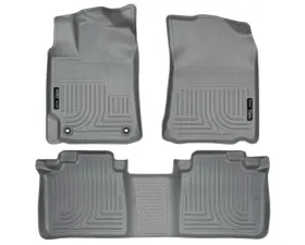 Husky Liners WeatherBeater Floor Liners Grey for 12-15 Toyota Camry 4-Door