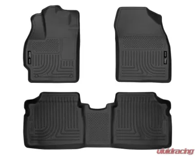 Husky Liners WeatherBeater Floor Liners Front & 2nd Row Black for 10-14 Prius - 98921