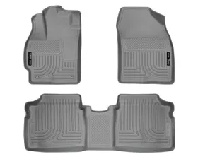 Husky Liners WeatherBeater Floor Liners Grey for 10-14 Toyota Prius Front & 2nd Row