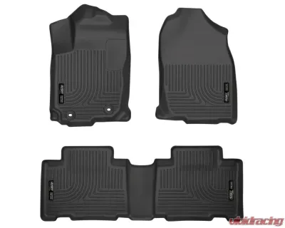 Husky Liners WeatherBeater Floor Liners Front & 2nd Row Black 13-15 RAV4 - 98971