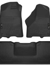 Husky Liners WeatherBeater Black Floor Liners for 10-15 Dodge Ram Mega Cab                                     - 99041 - Image 3