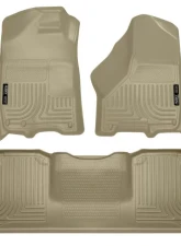 Husky Liners 99043 WeatherBeater Tan Floor Liners for 10-15 Dodge Ram Mega Cab                                     - 99043 - Image 3
