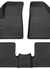 Husky Liners Floor Liners Front & 2nd Row for 2015 Jeep Cherokee - Black                                     - 99091 - Image 3