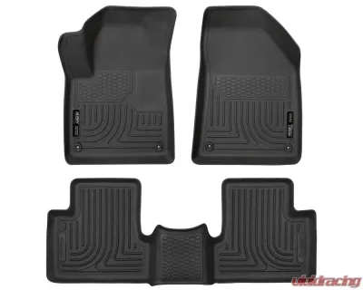 Husky Liners Floor Liners Front & 2nd Row for 2015 Jeep Cherokee - Black - 99091