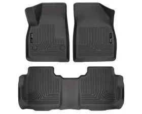 Husky Liners WeatherBeater Black Floor Liners for 2017 Cadillac XT5/GMC Acadia Front & 2nd Row