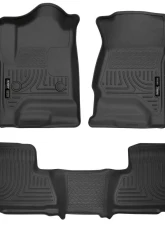 Husky Liners WeatherBeater Floor Liners Front & 2nd Row Black 2015-2020 Suburban/Yukon XL                                     - 99211 - Image 3