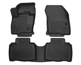 Husky Liners Black WeatherBeater Floor Liners for 2016 Lincoln MKX Front & 2nd Row