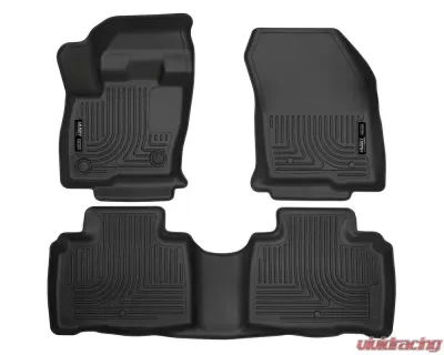 Husky Liners Black WeatherBeater Floor Liners for 2016 Lincoln MKX Front & 2nd Row - 99311