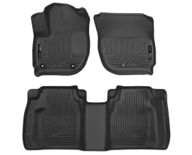 Husky Liners WeatherBeater Floor Liners Black Front & 2nd Row 2015 Honda Fit