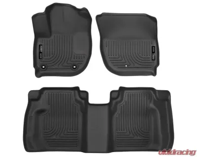 Husky Liners WeatherBeater Floor Liners Black Front & 2nd Row 2015 Honda Fit - 99491