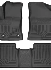 Husky Liners WeatherBeater Floor Liners Black Front & 2nd Row 14-15 Toyota Corolla Manual                                     - 99521 - Image 3