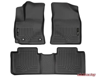 Husky Liners WeatherBeater Floor Liners Black Front & 2nd Row 14-15 Toyota Corolla Manual - 99521