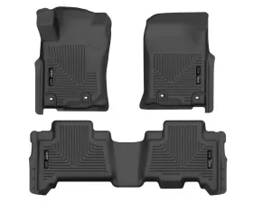 Husky Liners WeatherBeater Floor Liners Black Front & 2nd Row 2013+ Lexus GX460, Toyota 4Runner