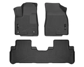 Husky Liners WeatherBeater Floor Liners Black Front & 2nd Row 14-15 Toyota Highlander