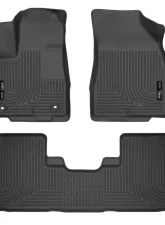Husky Liners WeatherBeater Floor Liners Black Front & 2nd Row 14-15 Toyota Highlander                                     - 99601 - Image 3