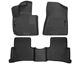 Husky Liners WeatherBeater Floor Liners Black for 2016 Hyundai Tucson Front & 2nd Row