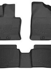 Husky Liners WeatherBeater Floor Liners Front & 2nd Row 11-15 Kia Optima Black                                     - 99691 - Image 3
