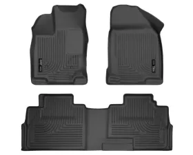 Husky Liners WeatherBeater Floor Liners Front & 2nd Row Black 07-15 Ford Edge/MKX