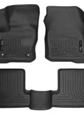 Husky Liners Front & 2nd Seat Floor Liners Black 2016 Ford Focus Weatherbeater                                     - 99771 - Image 3