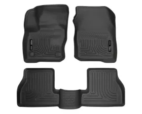 Husky Liners WeatherBeater Floor Liners Front & 2nd Row Black 2016 Ford Focus RS
