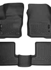 Husky Liners WeatherBeater Floor Liners Front & 2nd Row Black 2016 Ford Focus RS                                     - 99781 - Image 3