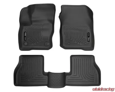 Husky Liners WeatherBeater Floor Liners Front & 2nd Row Black 2016 Ford Focus RS - 99781