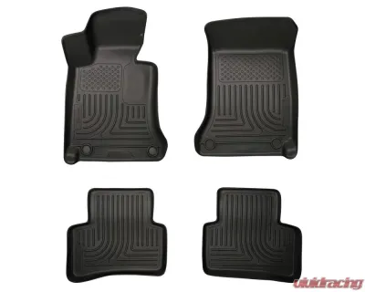 Husky Liners WeatherBeater Floor Liners Black for 08-13 Mercedes C-Class - 99811