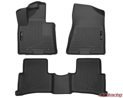 Husky Liners Floor Liners Black for 17-18 Kia Sportage Front & 2nd Seat - 99891