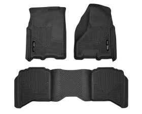Husky Liners WeatherBeater Floor Liners Black for 09-15 Dodge Ram Crew Cab