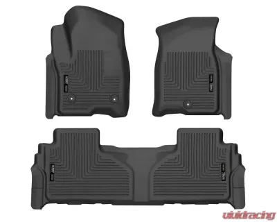 Husky Liners Black WeatherBeater Front & 2nd Seat Floor Liners for 2021+ Chevy Suburban, Tahoe, GMC Yukon, Yukon XL - 99241