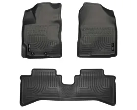 Husky Liners WeatherBeater Black Floor Liners for 12-15 Toyota Prius C