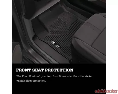 Husky 2nd Seat Floor Liner Black X-Act Contour Toyota Tacoma Double Cab 2005+ - 53801