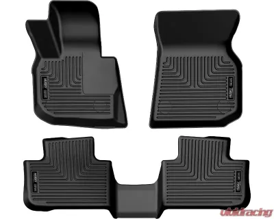 Husky Liners Black Front & 2nd Seat Weatherbeater Floor Liner BMW X3 2018-2023 - 95911