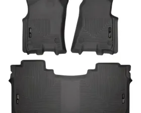 Husky Liners Front & 2nd Seat Weatherbeater Floor Liners Black Dodge Ram 1500 2019-2024