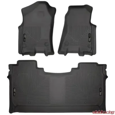 Husky Liners Front & 2nd Seat Weatherbeater Floor Liners Black Dodge Ram 1500 2019-2024 - 94001